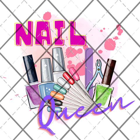 Nail Queen png Only digital file sublimation design Digital Download PNG FILE