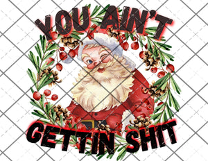 you aint getting shit PNG Only digital file sublimation design Digital Download PNG FILE