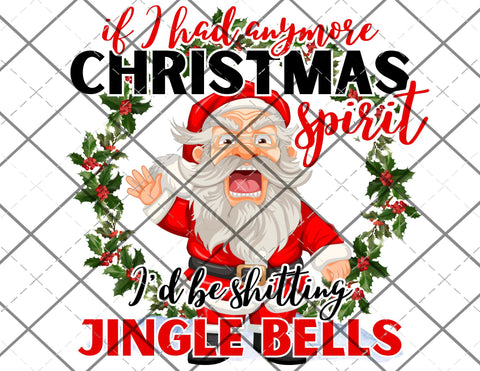 Shitting Jingle Bells PNG Only digital file sublimation design Digital Download PNG FILE