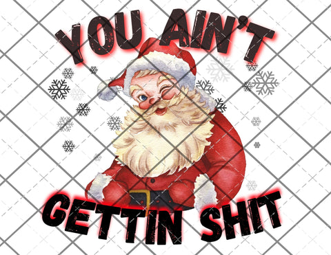 you aint getting shit PNG Only digital file sublimation design Digital Download PNG FILE