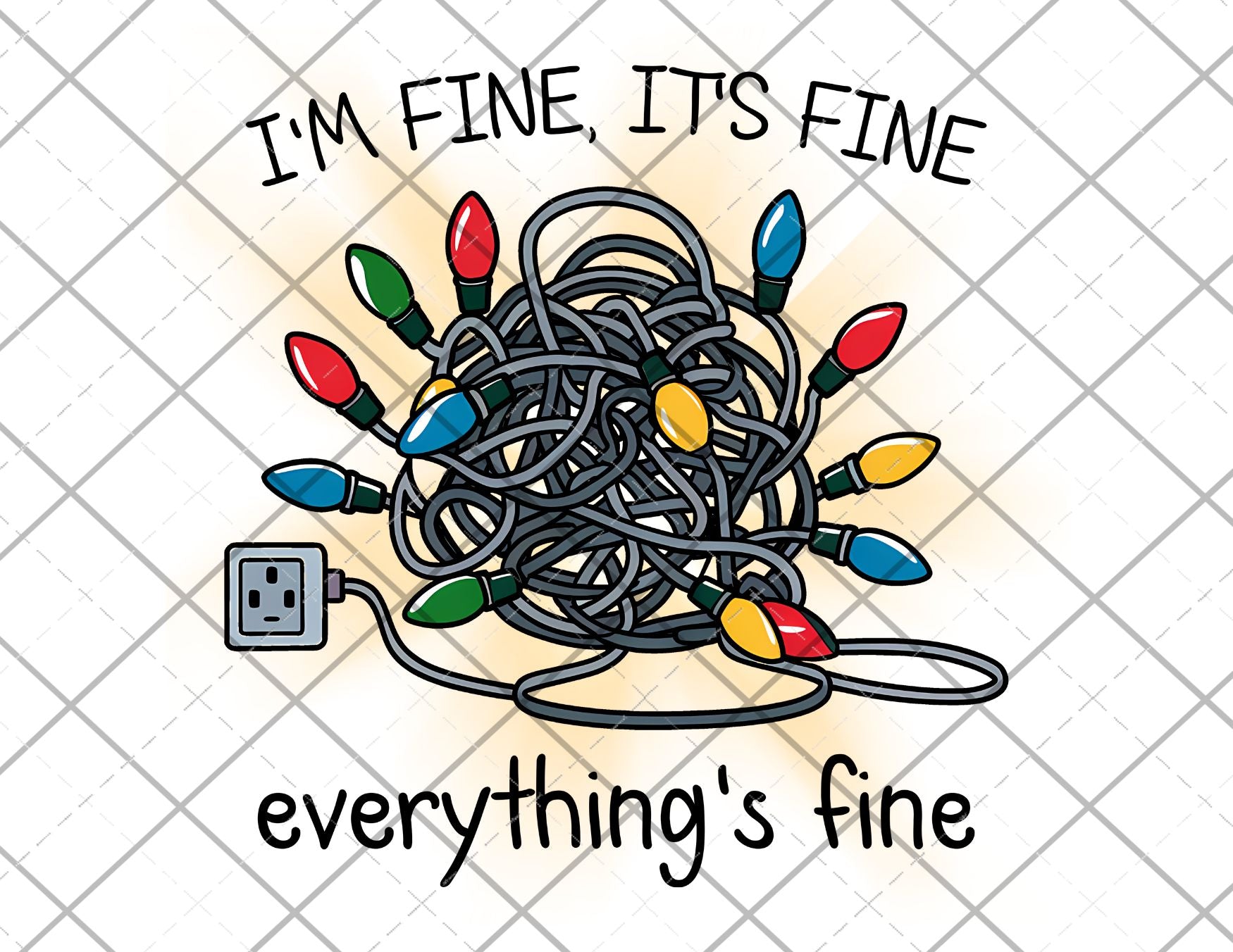 im fine its fine png Only digital file sublimation design Digital Download PNG FILE