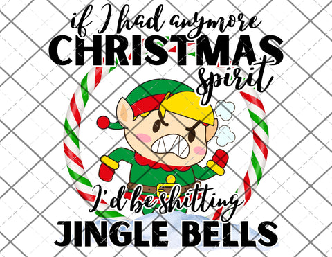 Shitting Jingle Bells PNG Only digital file sublimation design Digital Download PNG FILE