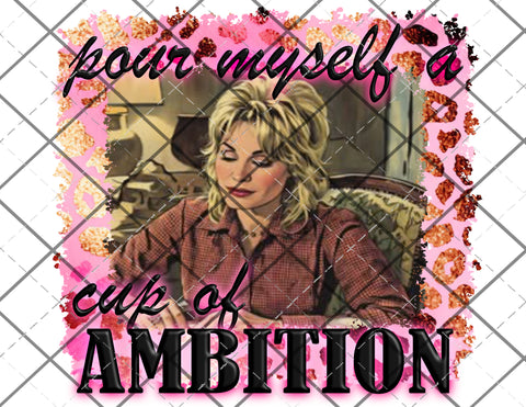 Cup of Ambition PNG Only digital file sublimation design Digital Download PNG FILE