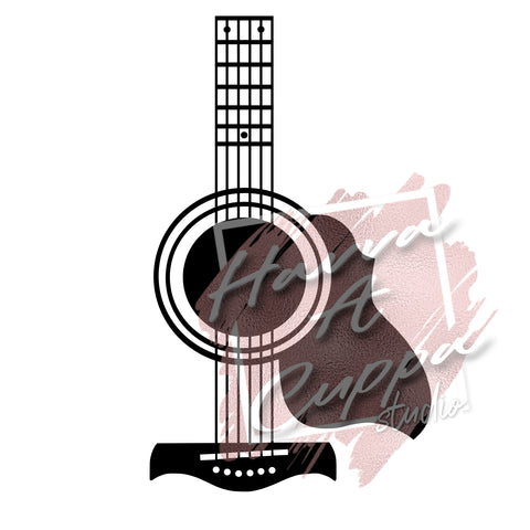 Guitar outline  SVG  Instant Download Digital File