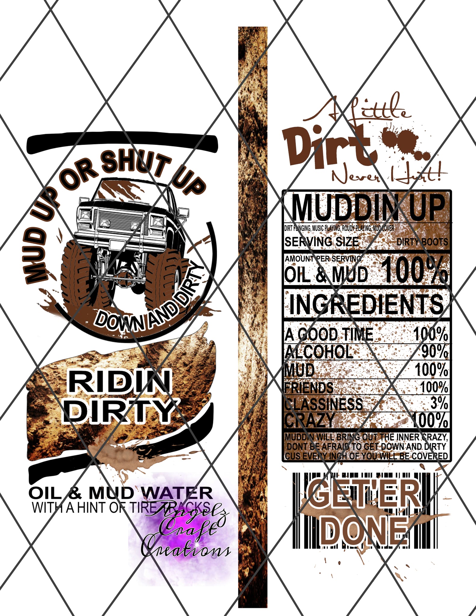 Mud Up PNG Digital File Instant Download Claw File