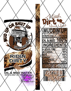 Mud Up PNG Digital File Instant Download Claw File