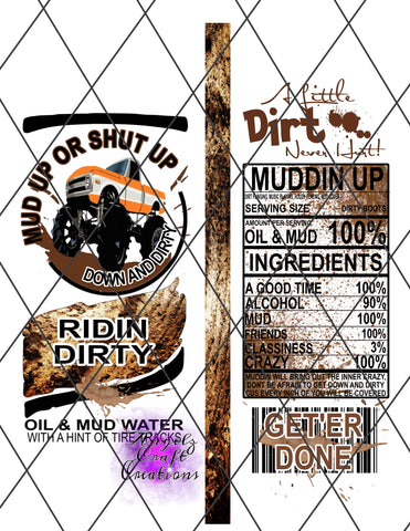 Mud Up PNG Digital File Claw File Instant Download