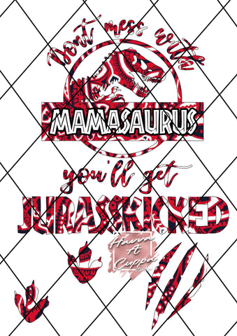 mamasaurus jurasskicked png Only Digital File Digital Download