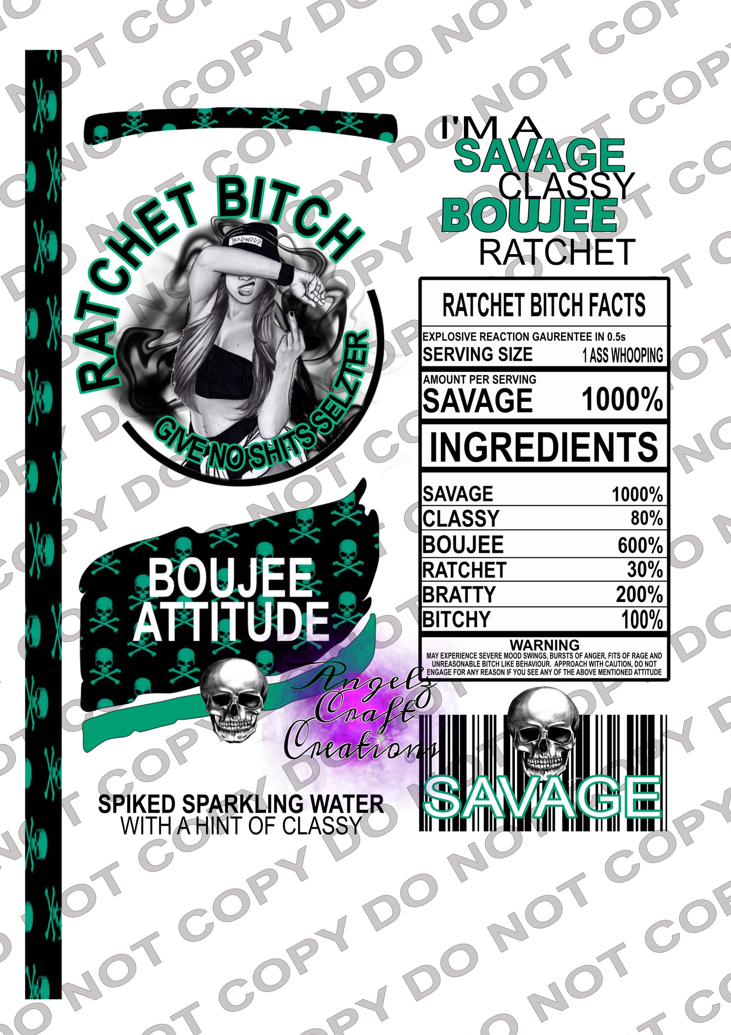 Ratchet Bitch PNG Claw File Digital File  Instant Download