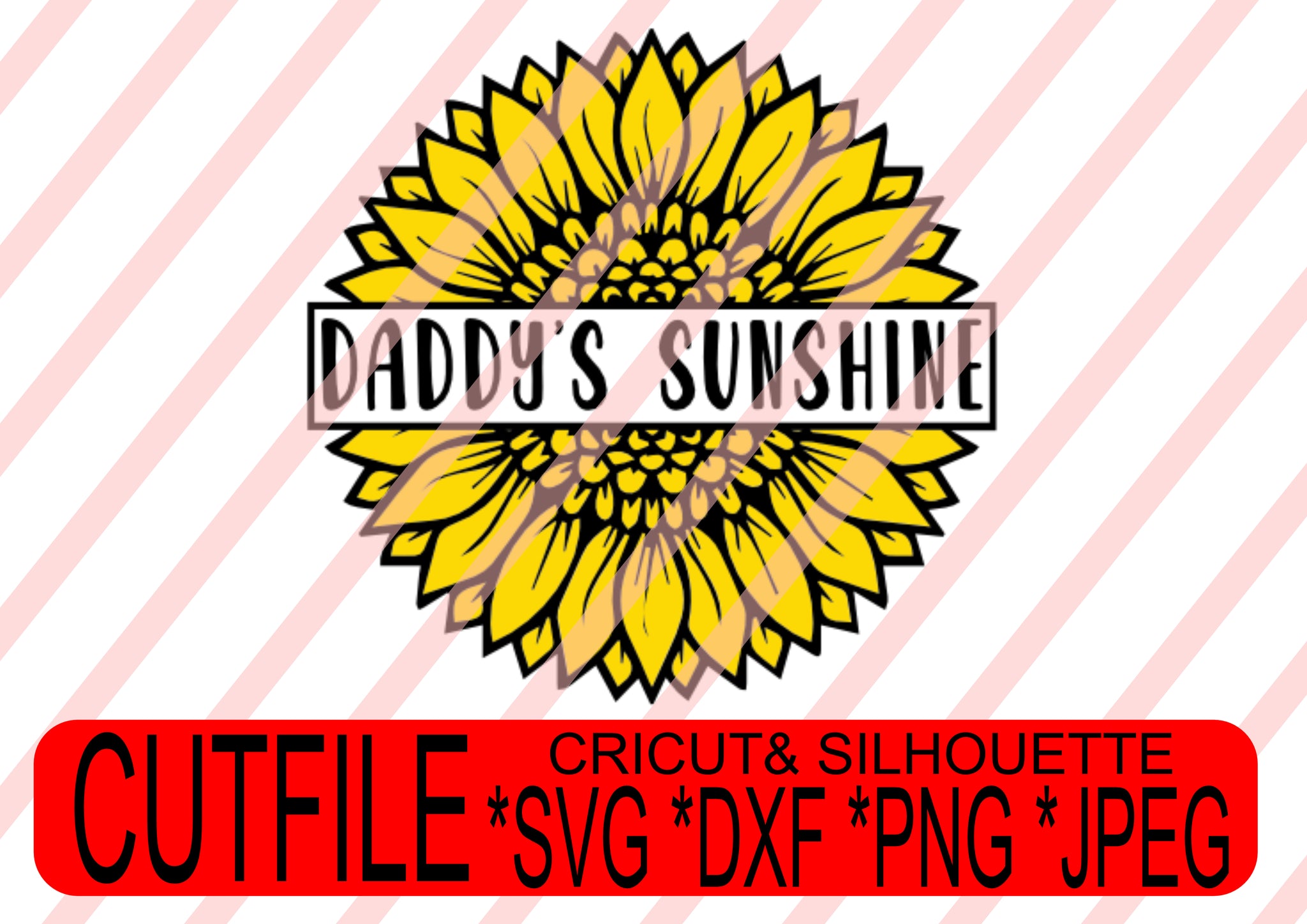 sunflower svg png jpeg dxf  Instant Download Digital File