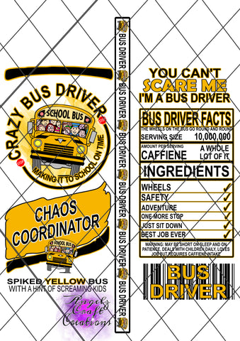 Bus Driver PNG Claw File Digital File Instant Download