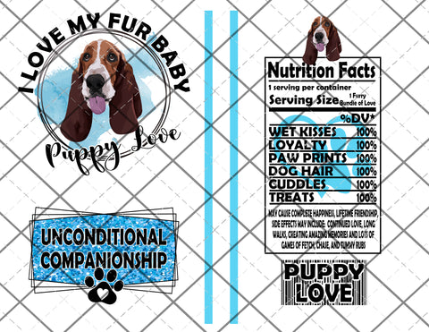 Puppy Love Blue Label Claw File Instant Download Digital File