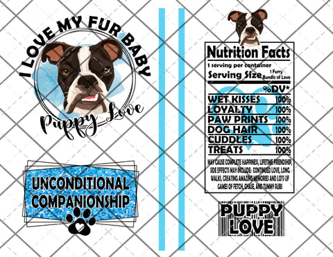 Puppy Love Blue Label Claw File Instant Download Digital File