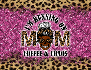 African Coffee & Chaos Mom White Hair Digital File 20oz Full Wrap png File