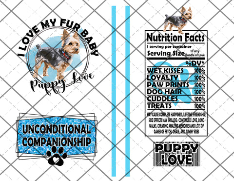 Puppy Love Blue Label Claw File Instant Download Digital File