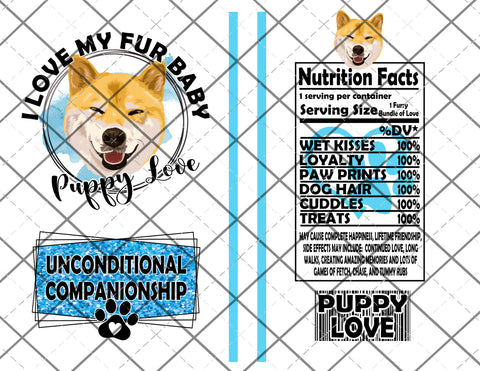 Puppy Love Blue Label Claw File Instant Download Digital File