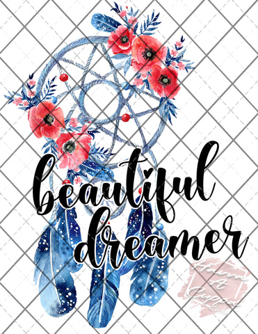 Copy of dream catcher beautiful dreamer  Digital File png Only sublimation Digital Download