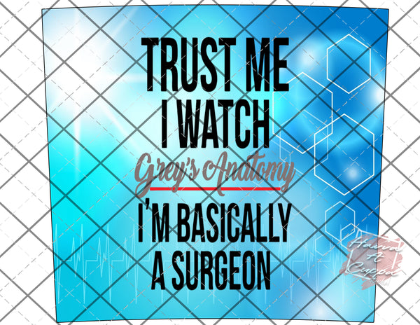 greys anatomy Digital File 20oz Full Wrap curve png File