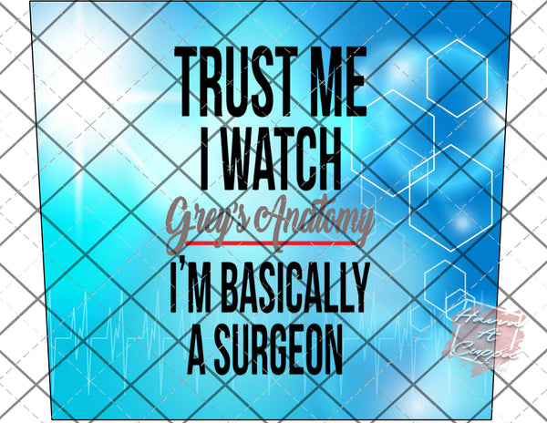 greys anatomy Digital File 20oz Full Wrap curve png File