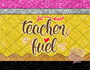 Teaching Pencil Digital File 20oz Full Wrap curve png File