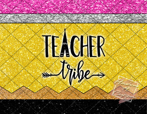 Teaching Pencil Digital File 20oz Full Wrap curve png File