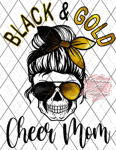 black and gold cheer mom   Digital File png Only sublimation Digital Download