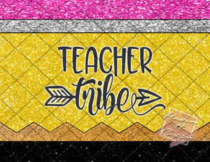 Teaching Pencil Digital File 20oz Full Wrap curve png File