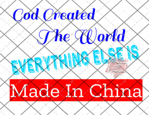 god created SVG Cutfile Instant Download Digital File