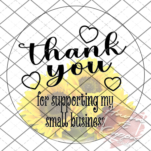 Sunflower Order Form Bundle, Care Cards, Thank You Dot, Digital File, Digital Download, Business Label.