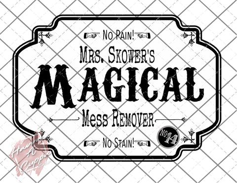 Harry Potter Magical Mess Remover SVG Cutfile Instant Download Digital File