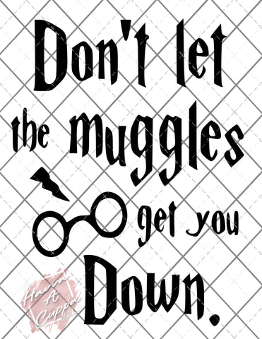 harry potter  muggles SVG Cutfile Instant Download Digital File