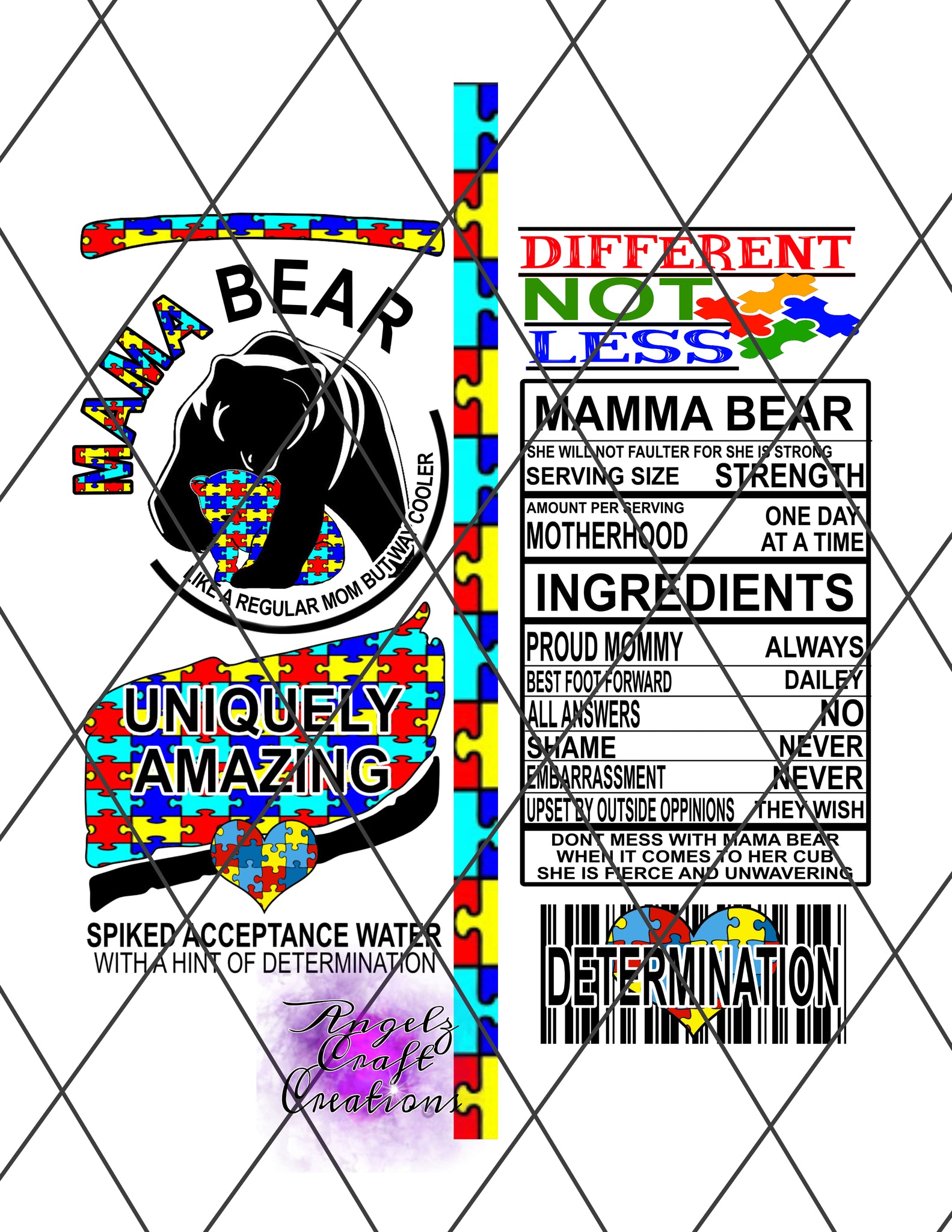 Mama Bear PNG Digital File Claw File Instant Download