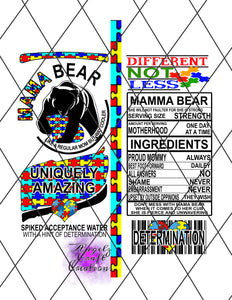 Mama Bear PNG Digital File Claw File Instant Download