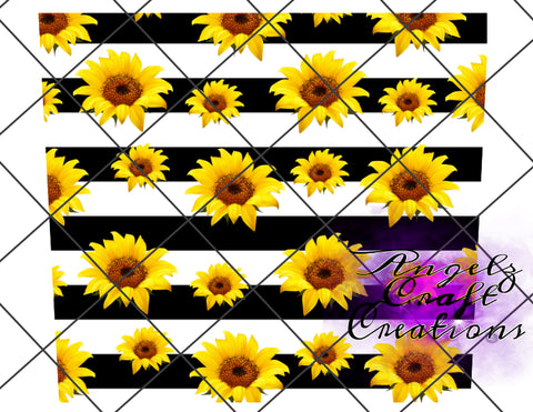 sunflower Digital File 20oz Full Wrap curve Png File