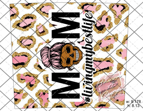 African Skull Mom Life 20oz skinny Full Wrap Straight Curved and tapered File png and Jpeg