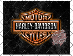 harley davidson 20oz skinny Full Wrap File png and Jpeg Digital File