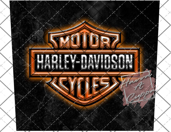 harley davidson 20oz skinny Full Wrap File png and Jpeg Digital File