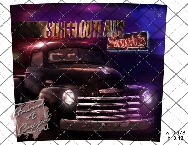 street outlaws Digital File 20oz skinny Full Wrap Straight Curved and tapered File png and Jpeg