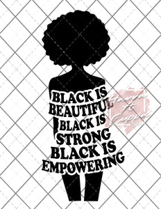 black is beautiful black girl dress svg png jpeg  Instant Download Digital File