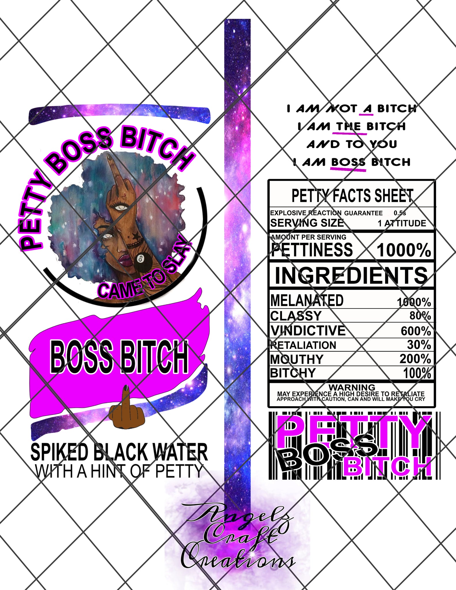 petty boss bitch PNG Digital File Instant Download Claw File