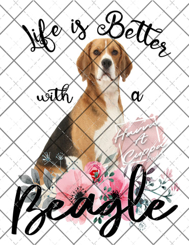 Beagle Digital File png Only sublimation Digital Download