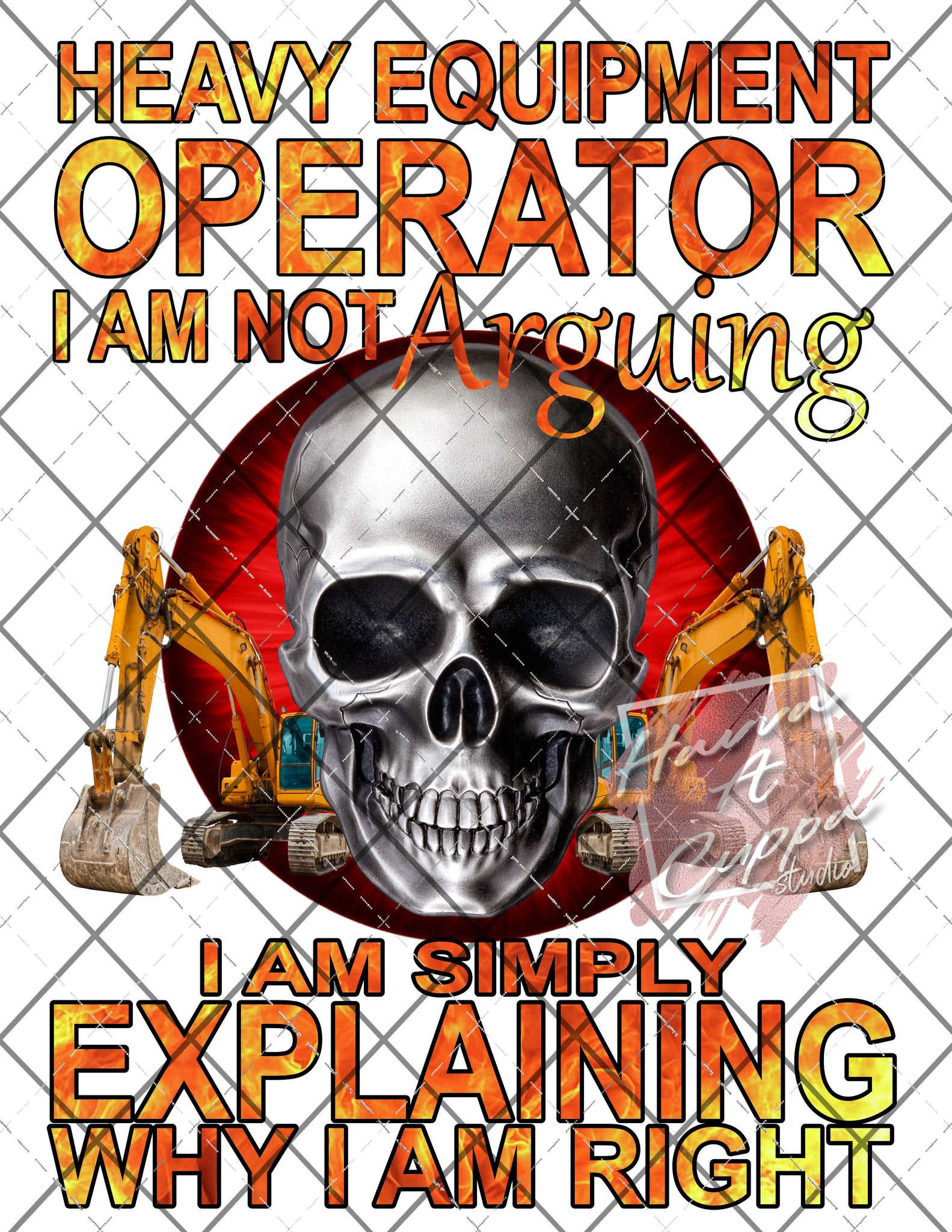 Heavy Equipment Operator  Digital File PNG File Only Digital Download