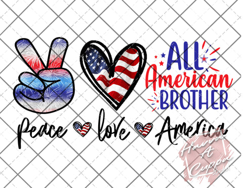 peace love america Digital File png Only sublimation Digital Download