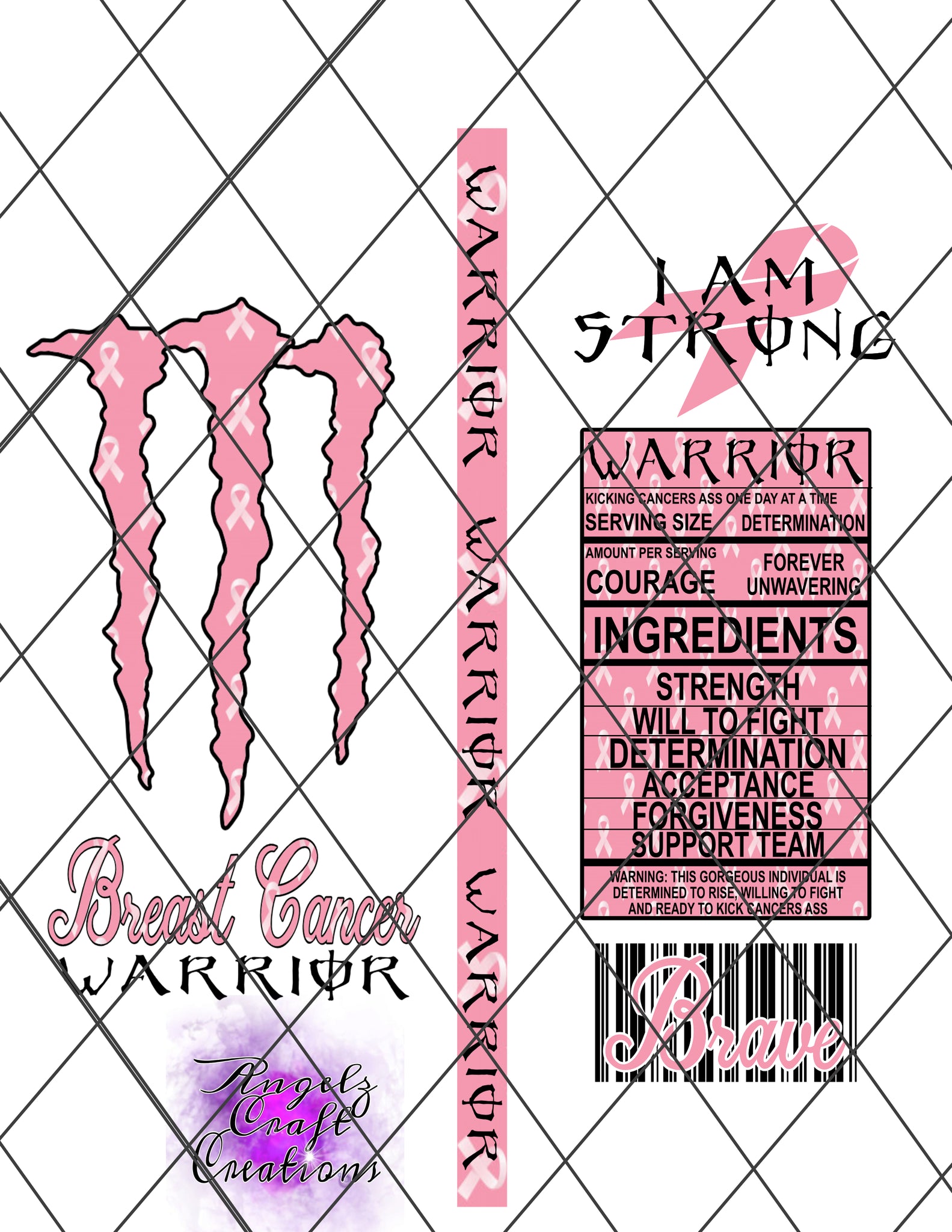 cancer monster energy Claw File Instant Download