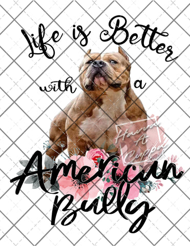 American Bully Digital File png Only sublimation Digital Download