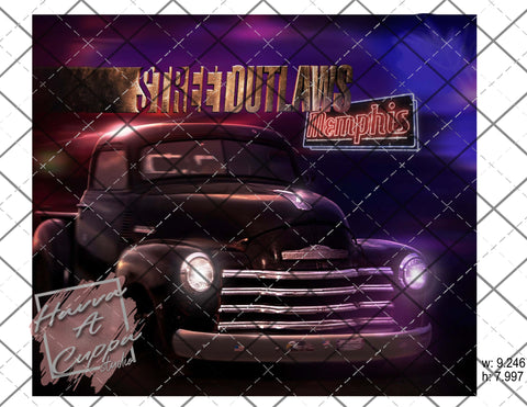 street outlaws Digital File 20oz skinny Full Wrap Straight Curved and tapered File png and Jpeg