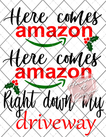 here comes amazon svg png jpeg dxf  Instant Download Digital File