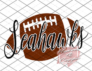 Seahawks Football svg png jpeg dxf  Instant Download Digital File