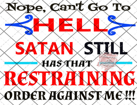 restraining order SVG Cutfile Instant Download Digital File