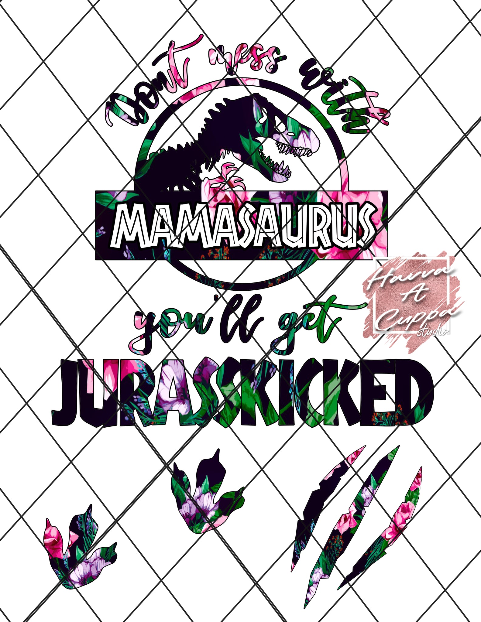 mamasaurus jurasskicked png Only Digital File  Digital Download